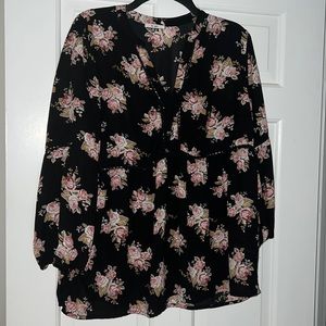 Blouse with lace shown in second picture